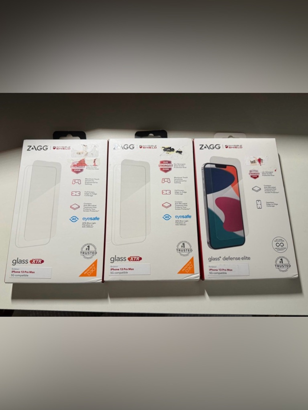 Zagg Glass Screen Protector for iPhone 13 Pro Max - Clear